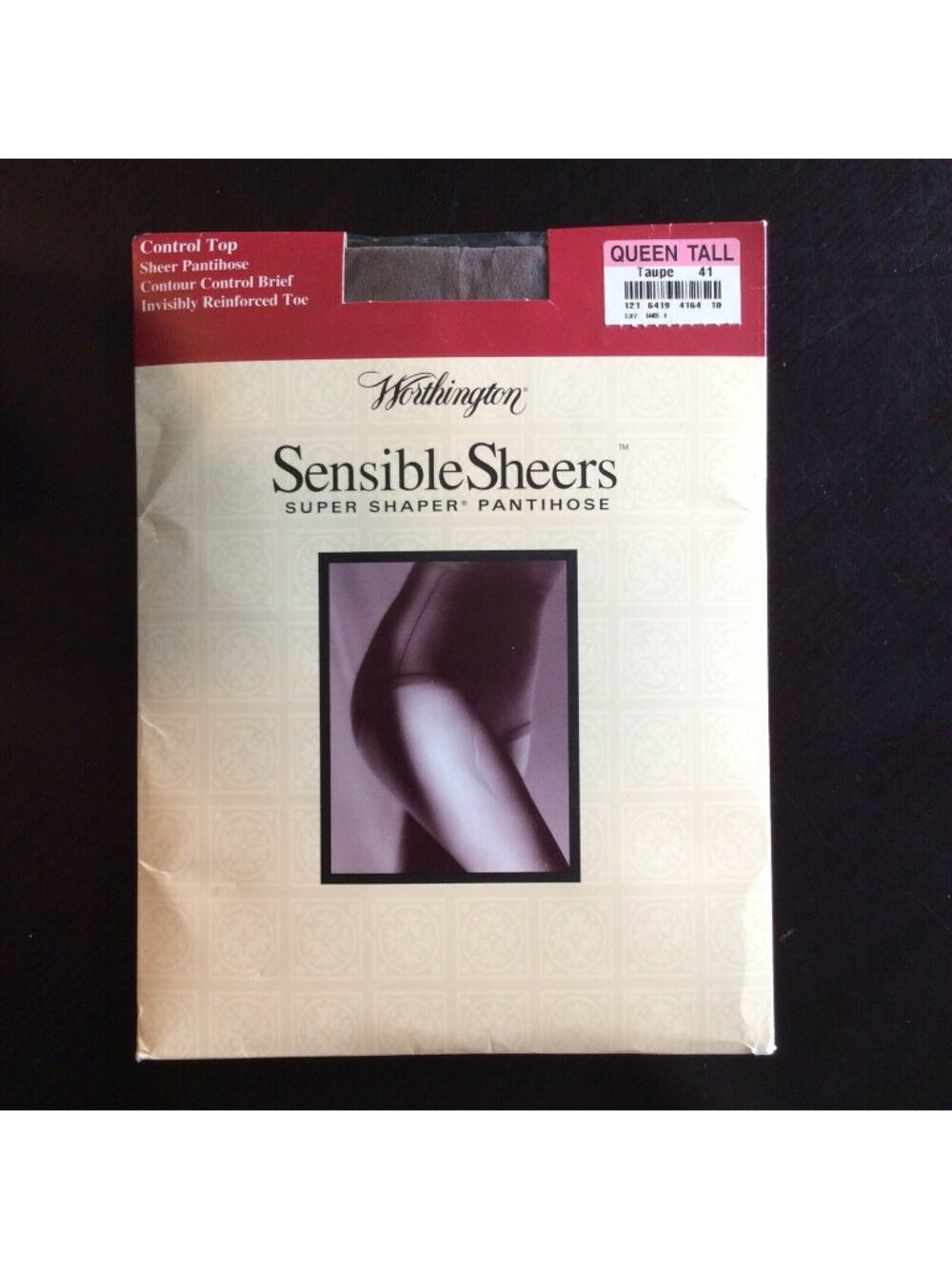 Worthington SensibleSheers Super Shaper Pantyhose Queen Tall Taupe Sandalfoot